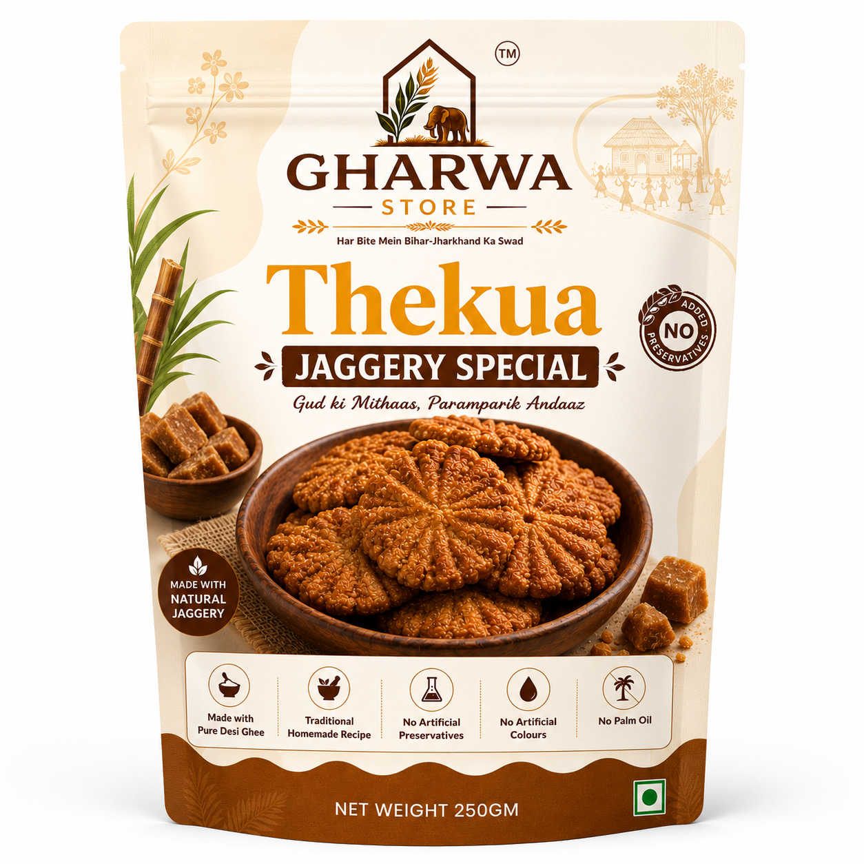 Gharwa Store Jaggery Thekua