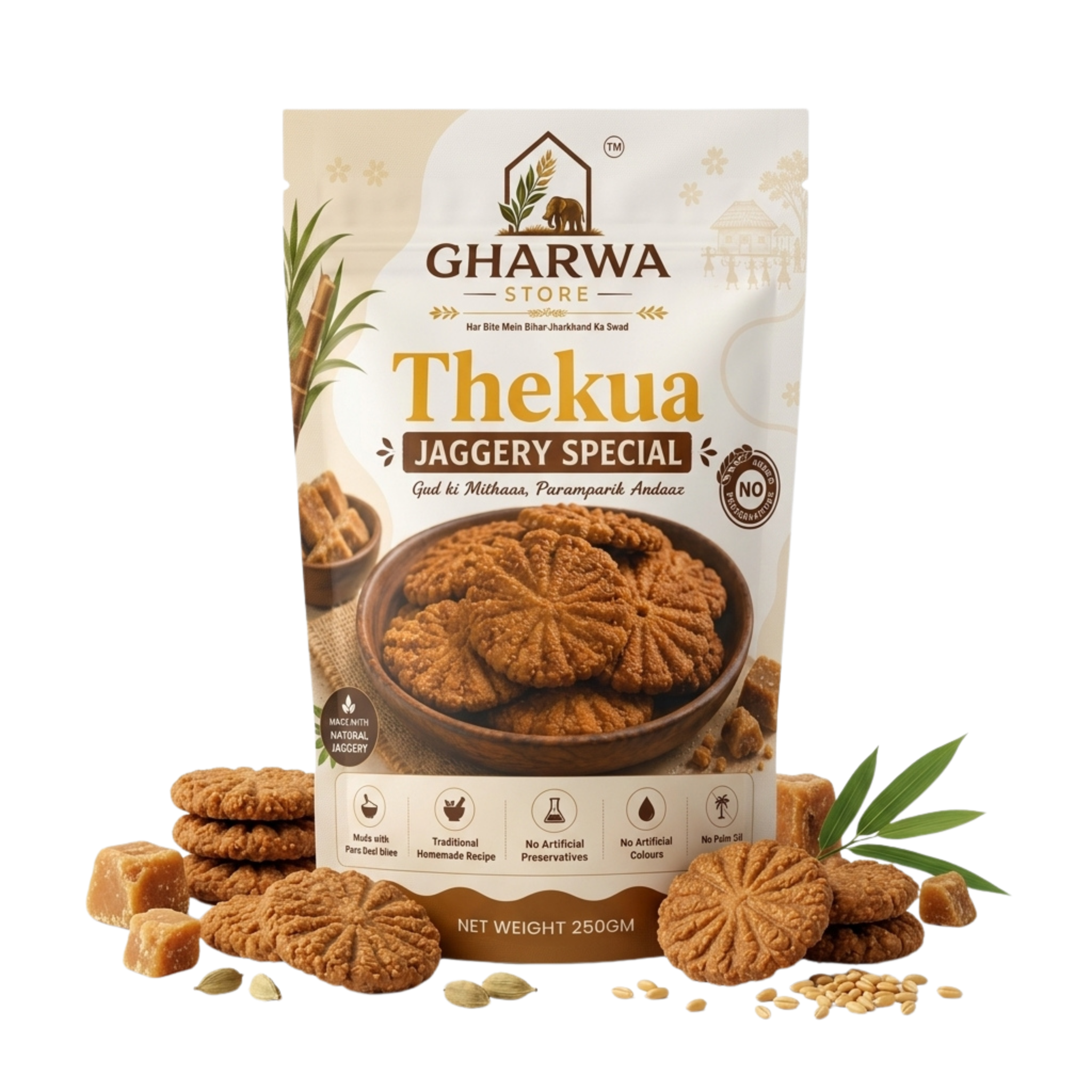 Gharwa Store Jaggery Thekua